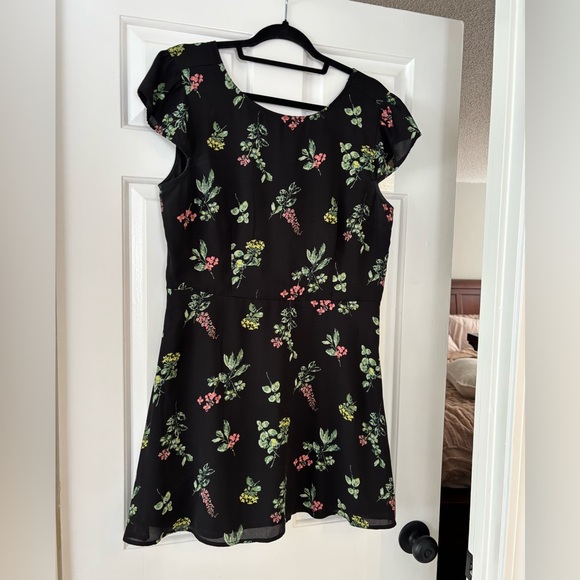 Abercrombie & Fitch Mini Dress with Floral Design - Large Petite - NWOT - Picture 5 of 8